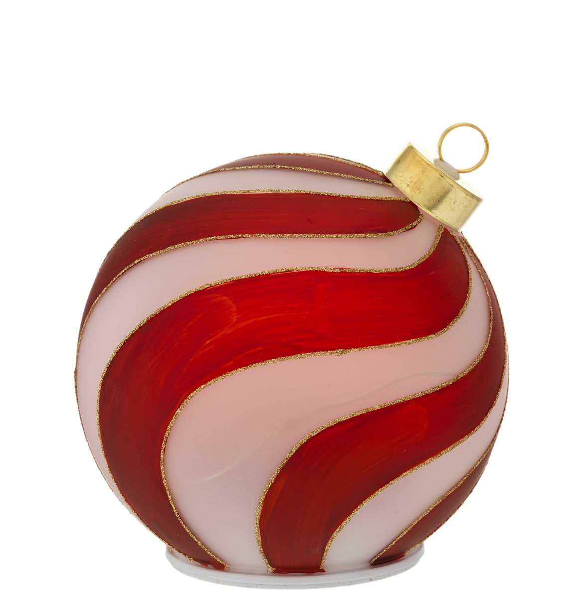 Sfera d. 15 obliqua girevole con led rossa